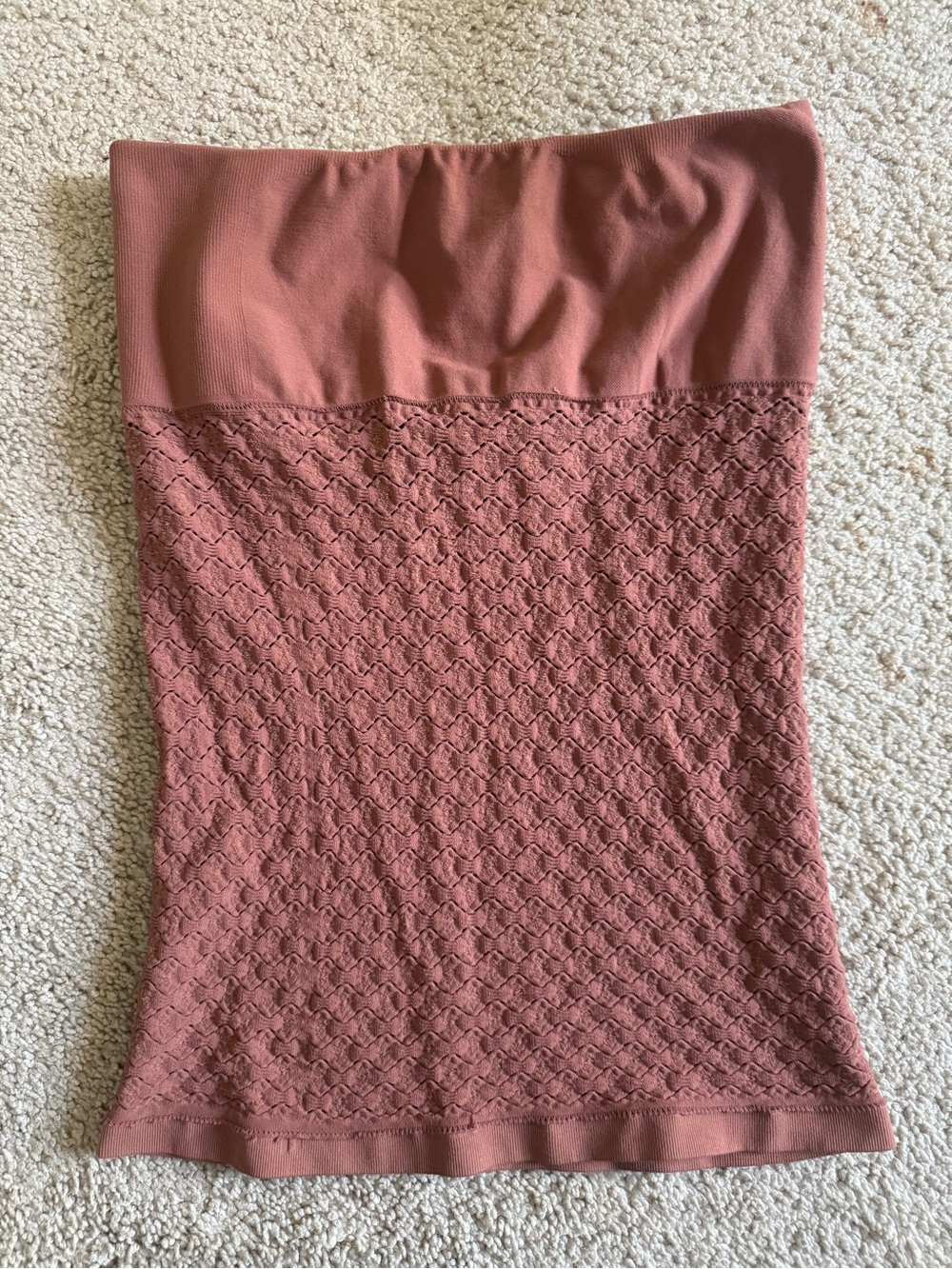 Free People Strapless Lace Tube Top in Dusty Rose